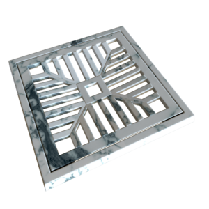 GRELHA E PORTA GRELHA CÔNCAVA MARBLE